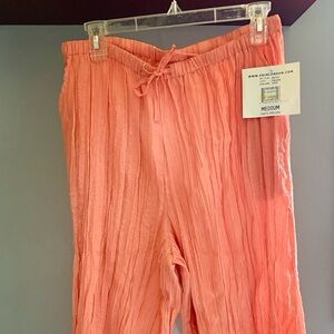 Erin London Orange Casual Pants Relaxed Fit